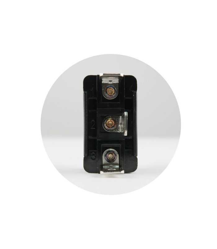 Comutator Basculant On Off On Cu Retinere 1 Circuit 3 Pozitii 250v 6a Incastrabil 12mm Somogyi Elektronic