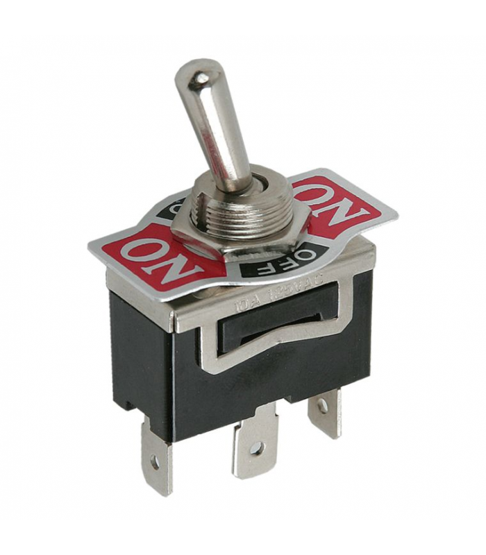 Comutator cu brat 1 circuit 10A 250V ON-OFF-ON cu retinere