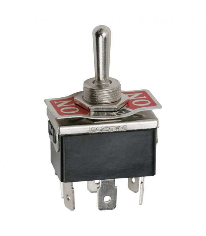 Comutator cu brat 2 circuit 10A 250V ON-OFF-ON cu retinere