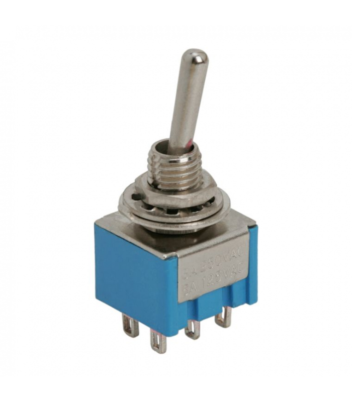 Comutator cu brat 2 circuit 3A 250V ON-ON cu retinere