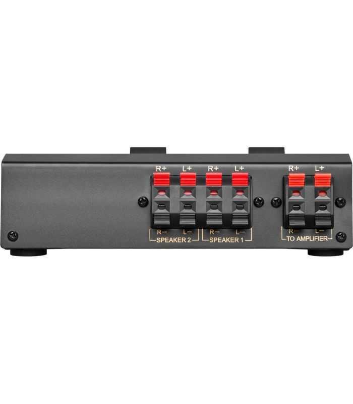 comutator difuzor pentru conectare 2x boxe max 200w la amplificator si 100w x2 difuzor sau 50w x4 difuzor goobay 1