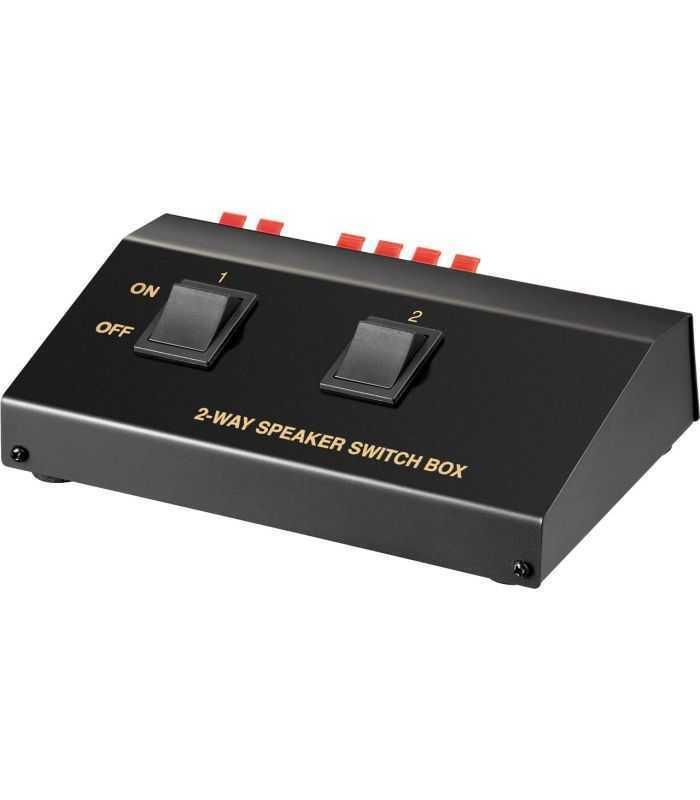 Comutator difuzor pentru conectare 2x boxe max 200W la amplificator si 100W x2 difuzor sau 50W x4 difuzor Goobay