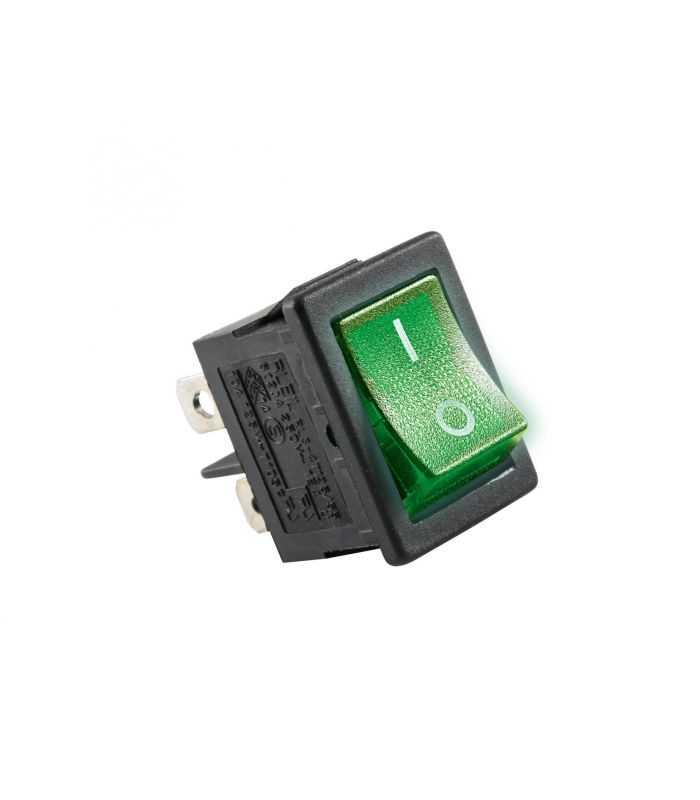 Comutator ON-OFF basculant bec verde 250V 6A incastrare 20x13mm HOME