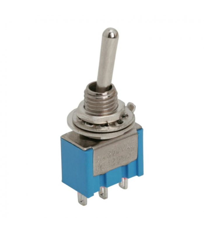 Comutator ON-ON cu brat 1 circuit 3A 250V cu retinere