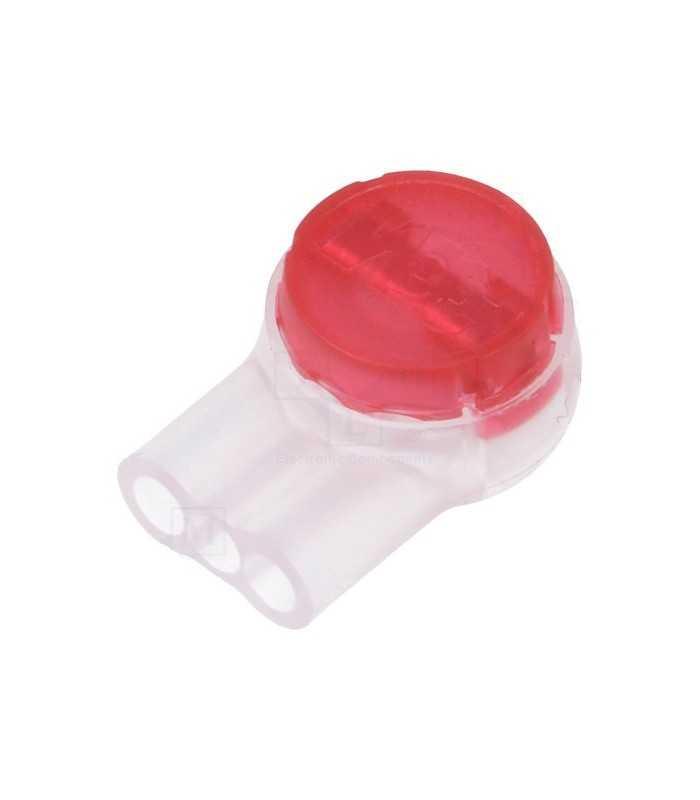 Conector 3 fire 0.4-0.9mm cu gel Scotchlok IDC 19-26AWG rosie 3M