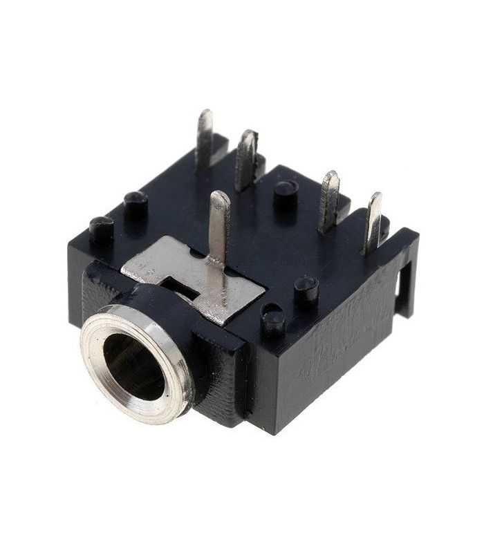 Conector 3.5mm stereo jack montabil pe panou cu intrerupator Valueline JC-128