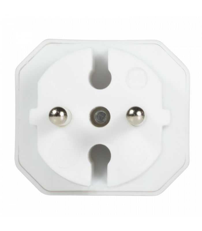 conector alimentare ac schuko splitter alb 2x soclu euro logilink lps218 3