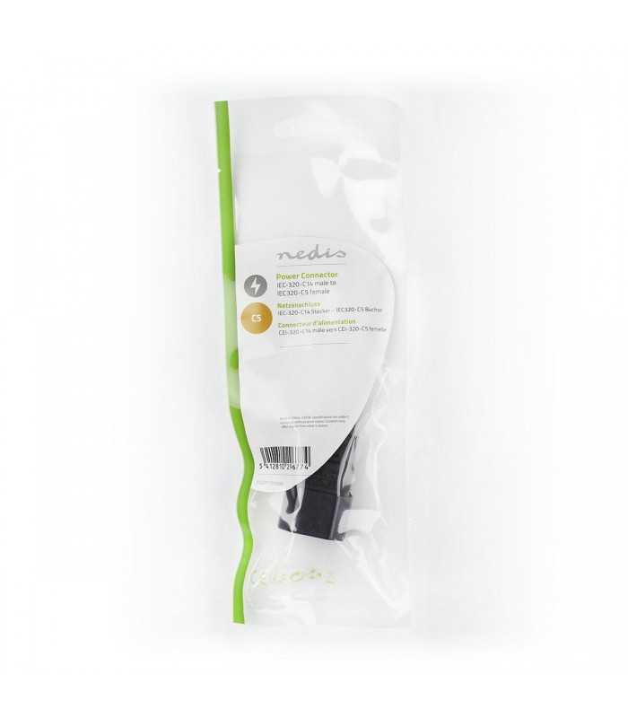 conector alimentare iec320 c14 tata iec320 c5 mama valueline 3