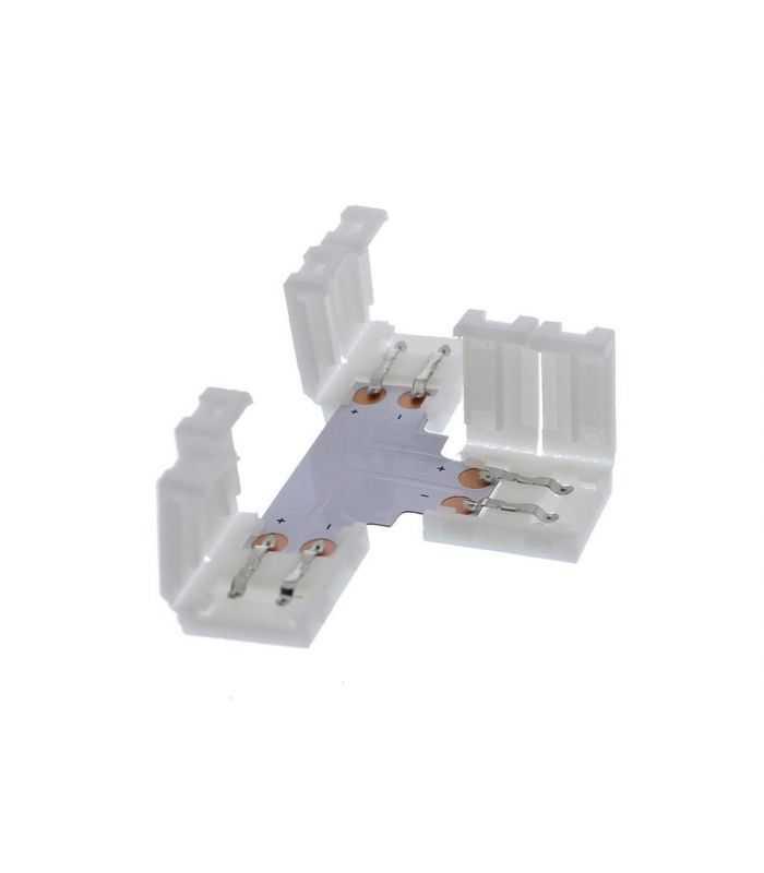 Conector Banda Led 10mm Pcb Forma T 1buc Well