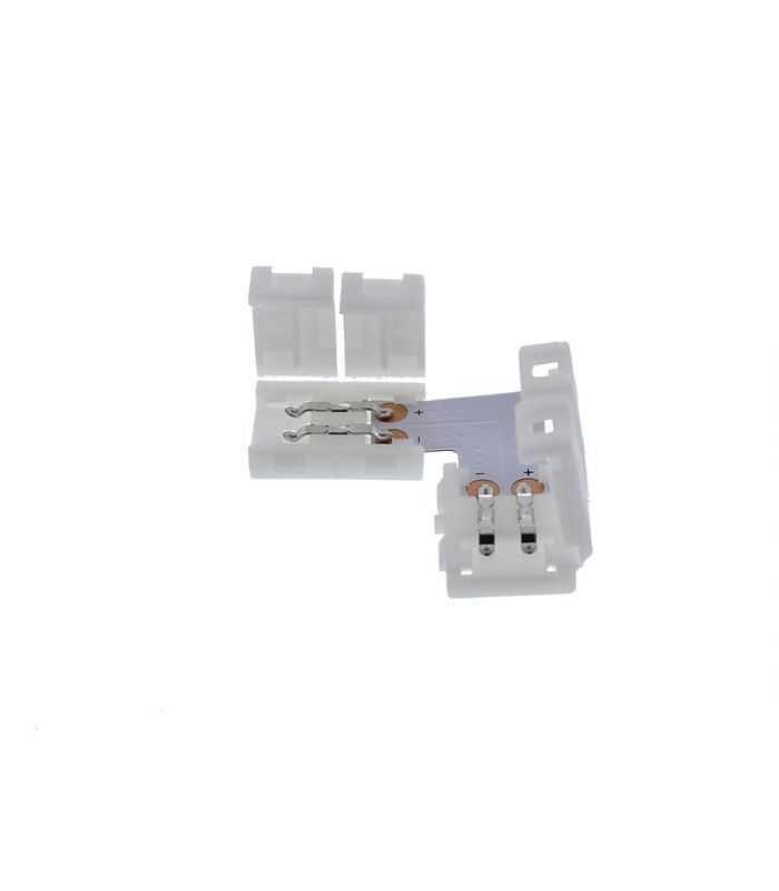 Conector Banda Led 8mm Pcb Forma L 1buc Well