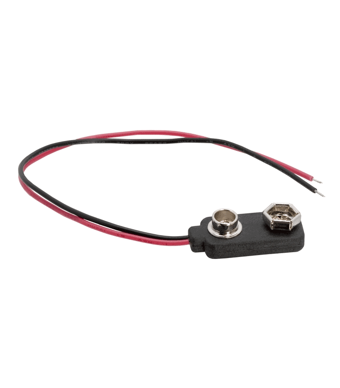 Conector baterie 9V ranforsat pe fir 15cm