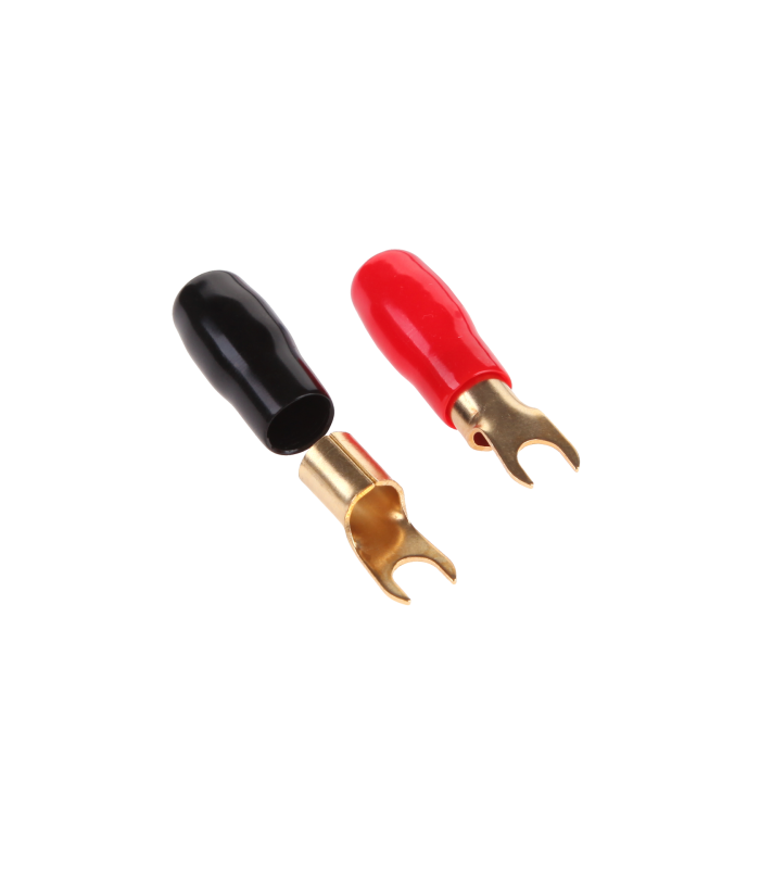 Conector cablu 0.5/8mm 1buc rosu/negru
