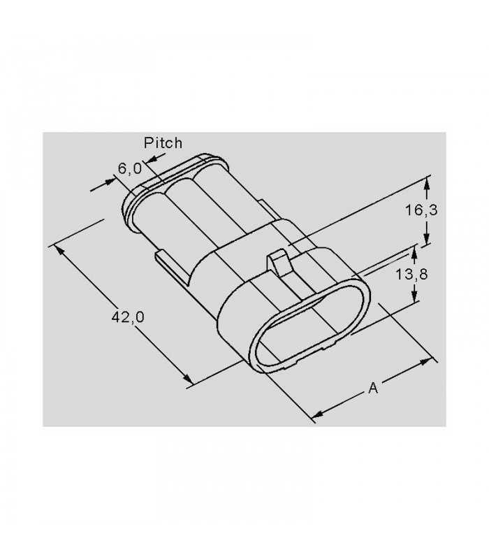 conector cablu superseal 15 tata mufa 3 pini ip67 te connectivity 282105 1 2