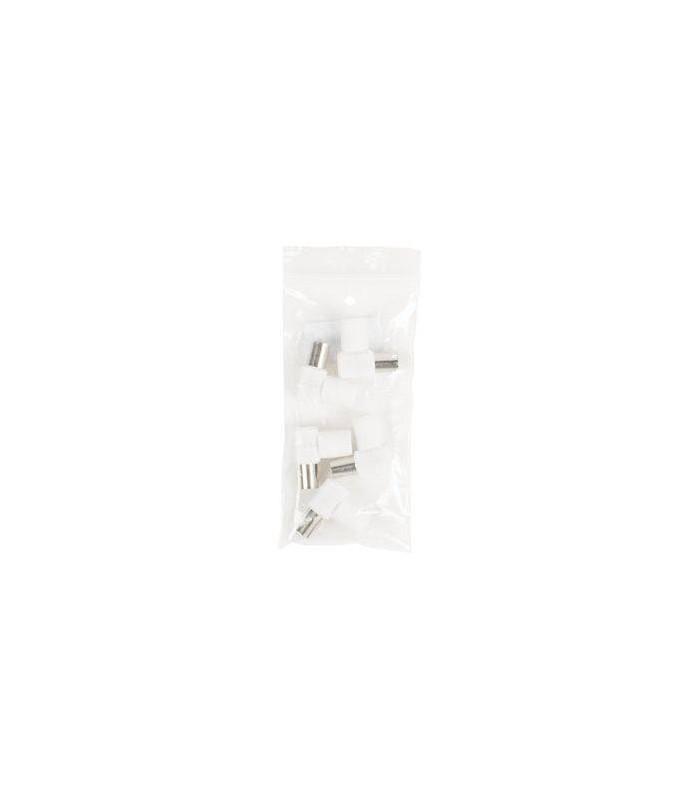 conector coaxial mama ecranat plastic cotit 90 grade valueline 1