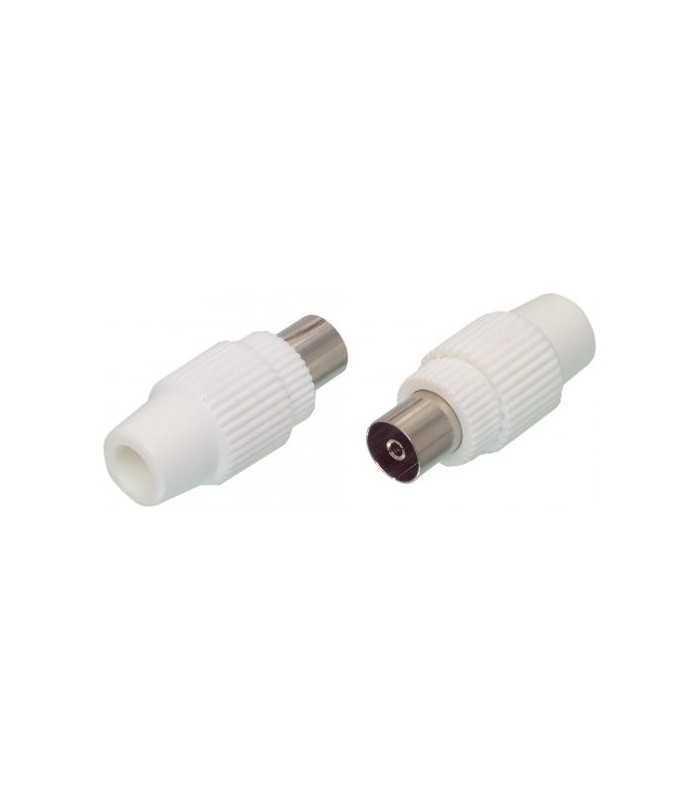 Conector coaxial mama plastic WELL