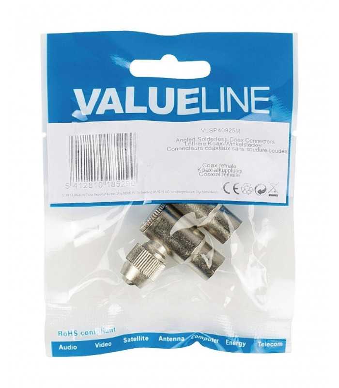 conector coaxial profesional mama cotit valueline 4