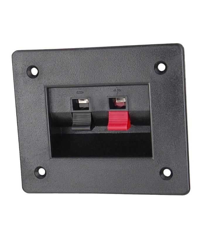 Conector dreptunghiular pentru difuzoare 2 contacte 1 difuzor montare pe panou GNI0239