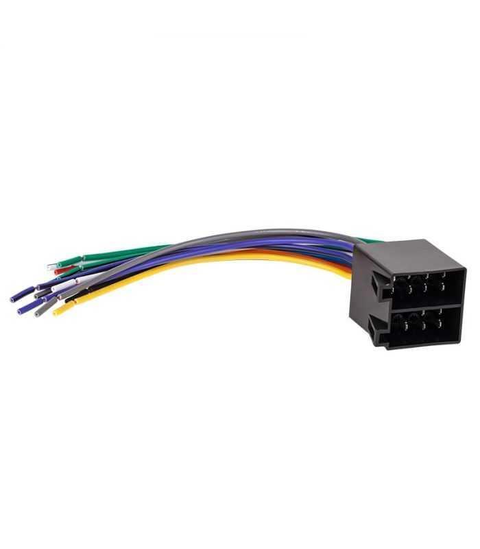 Conector ISO mama auto lipit cu cabluri 20cm