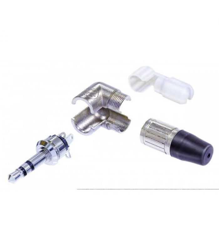 Conector Jack 35 Mm Stereo Tata In Unghi De 90 Grade Neutrik Ntp3rc