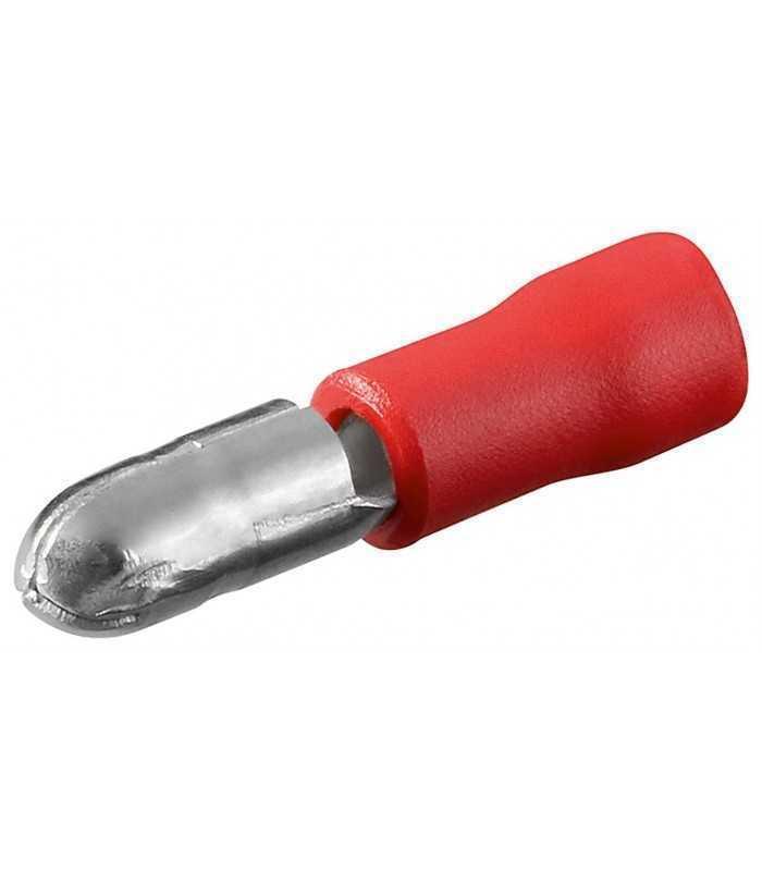 Conector papuc rotund 4mm rosu cablu 0.5-1mm 10A Goobay