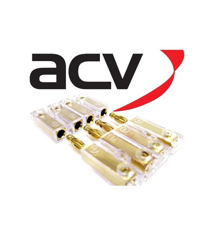 conector pentru difuzoare 4mm2 aurit mufa soclu insurubare acv 2