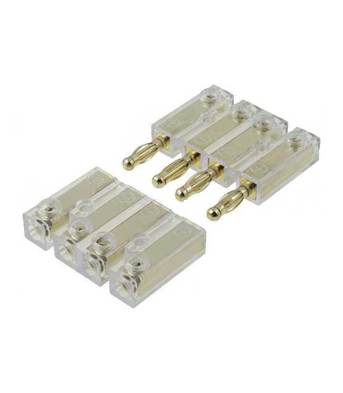 conector pentru difuzoare 4mm2 aurit mufa soclu insurubare acv 3