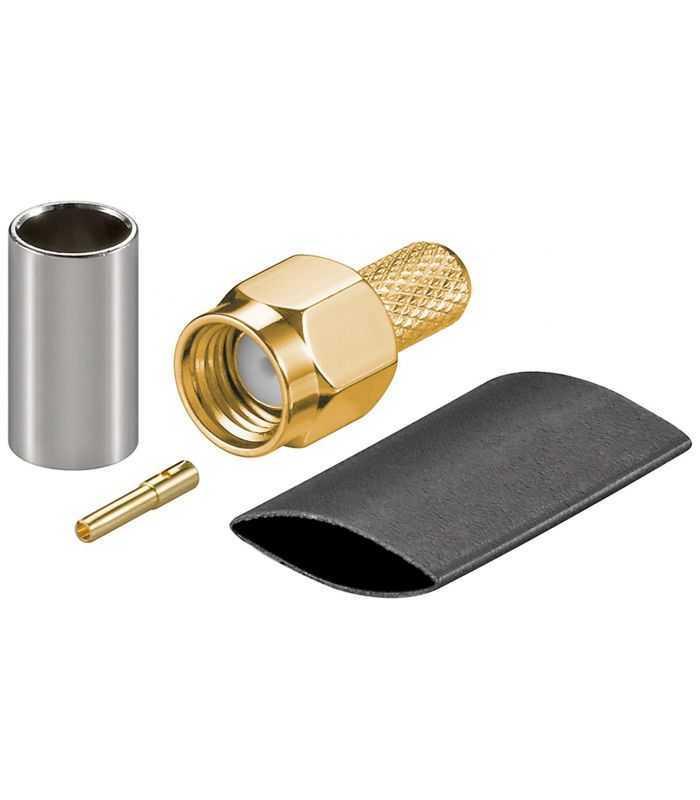 Conector RP-SMA tata cu sertizare RG58 Goobay