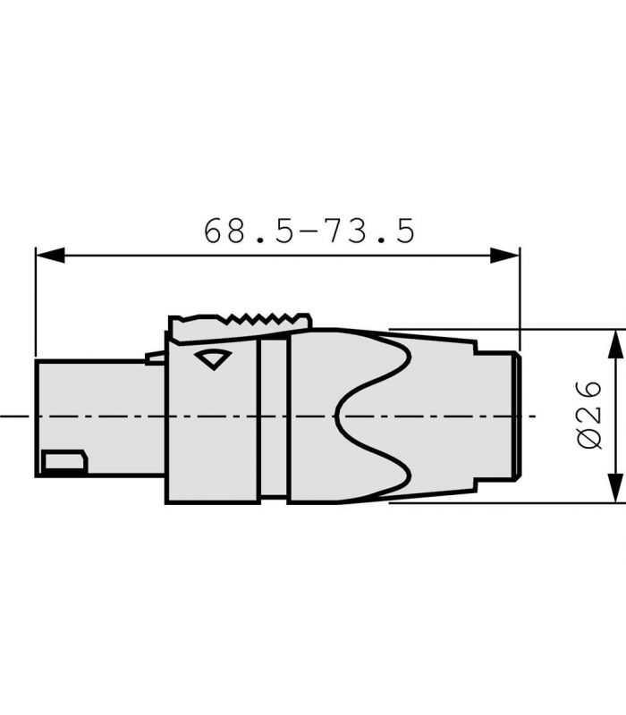 Conector Speakon Tata Pentru Cablu Difuzor 4 Pini 7 145mm Mama Neutrik Nl4fx