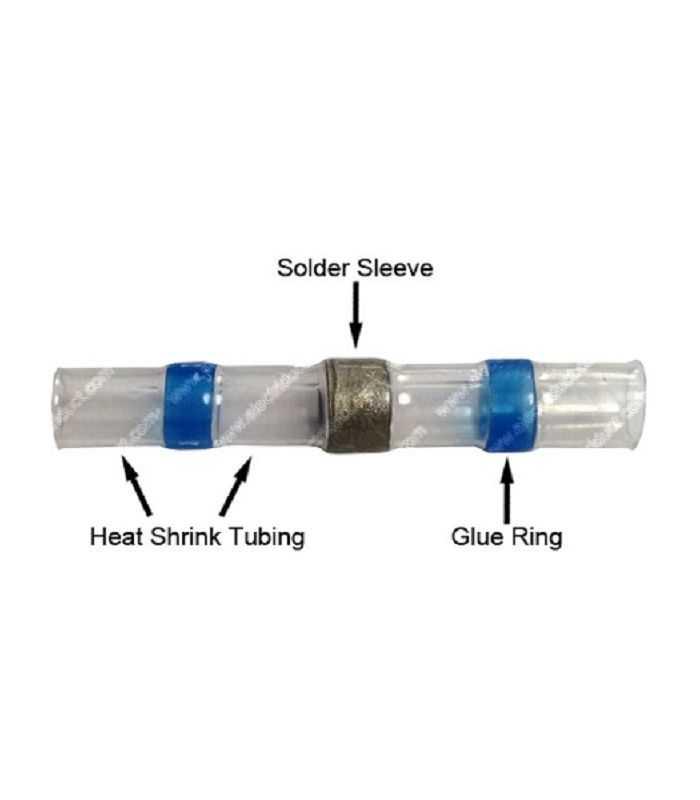 Conector Termocontractabil Cu Inel Cositor Albastru 15 25 Mm2 Sst S31