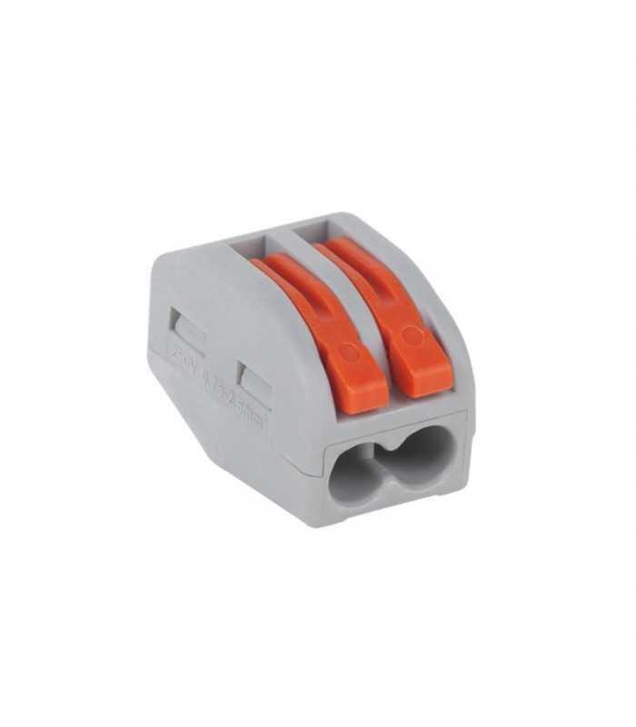 conector universal 2x 075 25 mm rapid cu cleme portocaliu 1