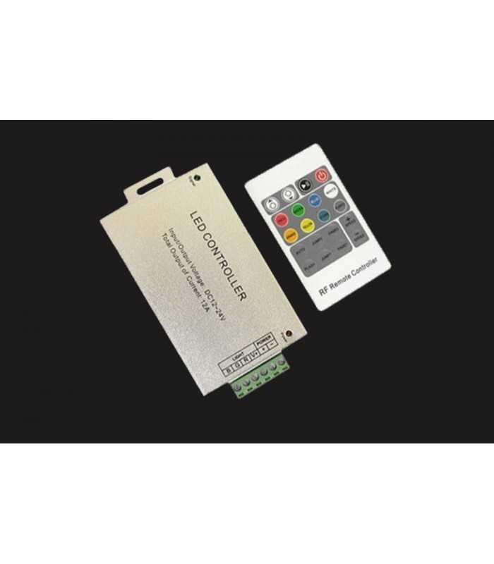 controler led control iluminare rgb 12 24vdc 12a canale 3 argintie optoflash ctr rgb 4a 01 1