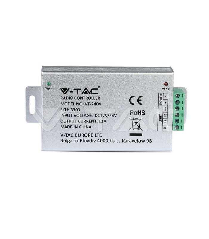 controller banda led 12v 24v 144w v tac 7