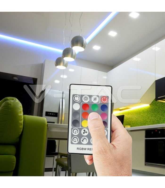 controller banda led cu dimmer 12v 24v rgbw 288w v tac 3