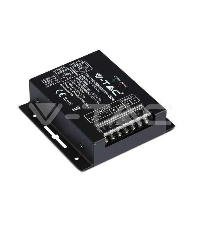 controller banda led cu dimmer 12v 24v rgbw 288w v tac 8