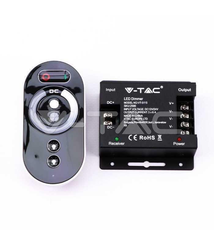 controller banda led dimabil cu touch 12v 216w 24v 432w v tac 1