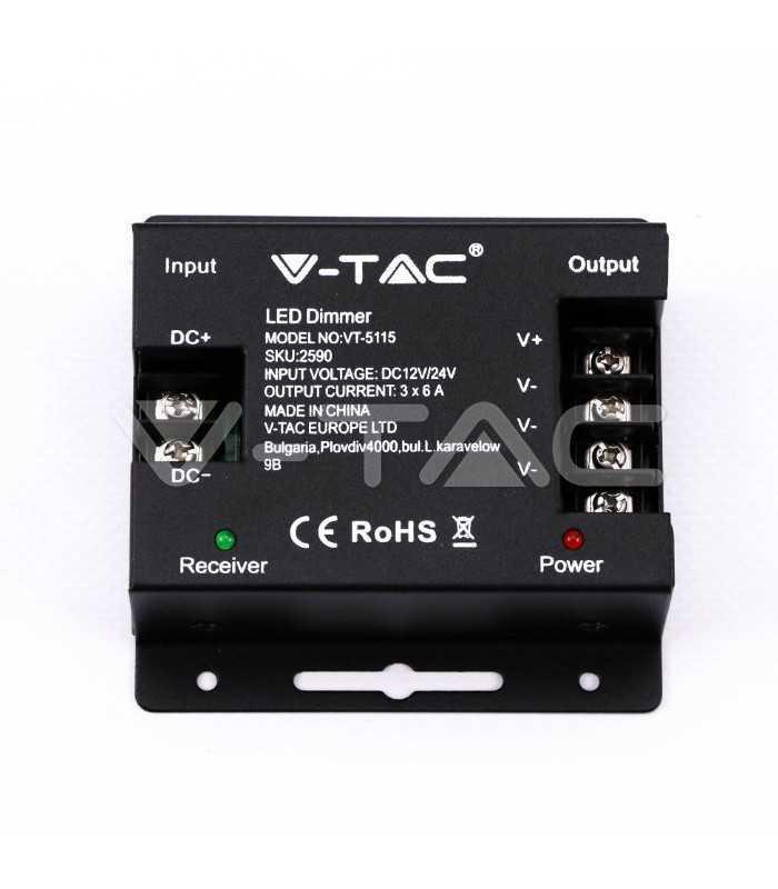 controller banda led dimabil cu touch 12v 216w 24v 432w v tac 2