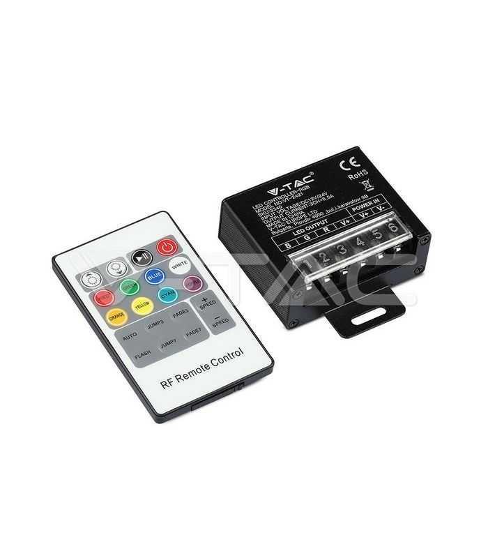 controller banda led rgb 12v 240w 24v 480w v tac 4