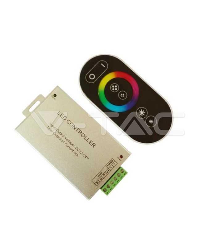 controller banda led rgb cu touch 12v 24v 12v 216w 24v 432w v tac 3
