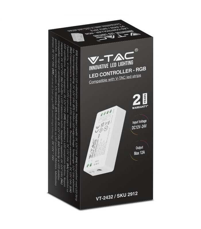 Controller Banda Led Rgb Wi Fi 12 24v 12a V Tac Sku 2912