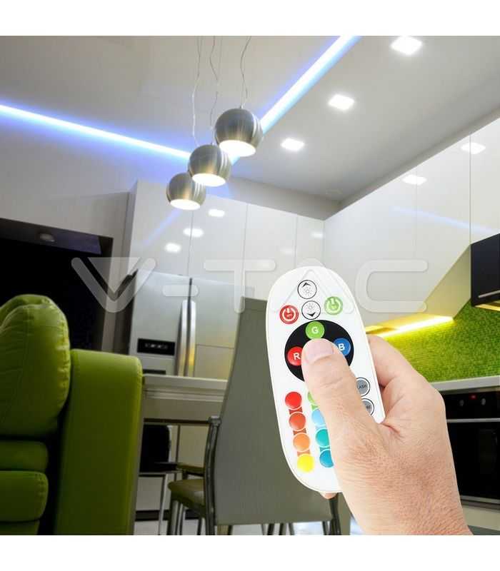 controller led rgb 24 butoane 12v 6a 24v 72w v tac 6