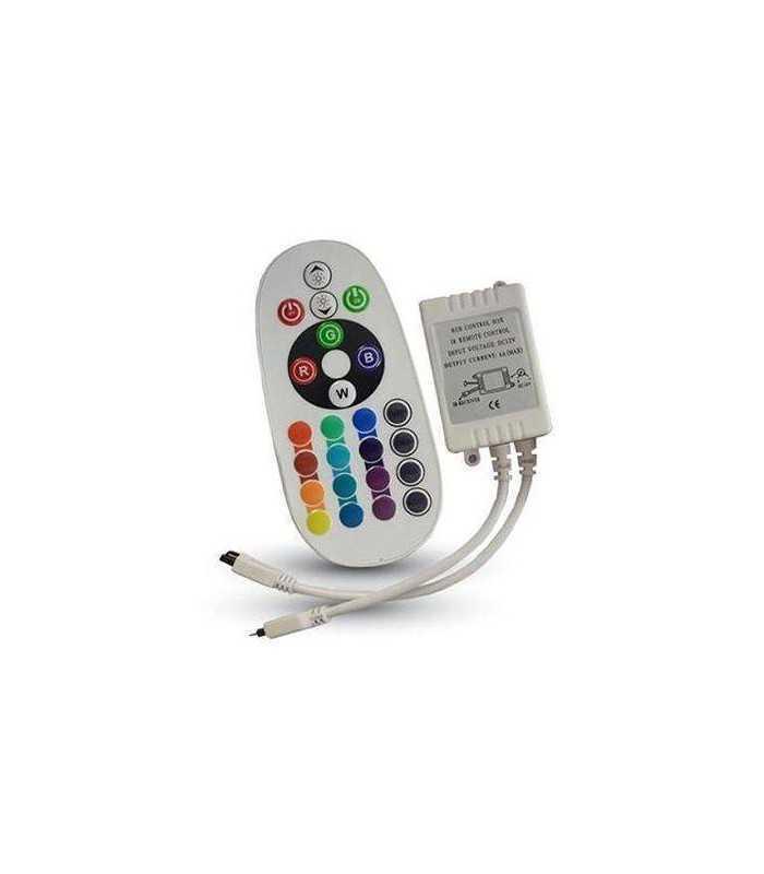 Controller LED RGB 24 butoane 12V/6A 24V/72W V-TAC