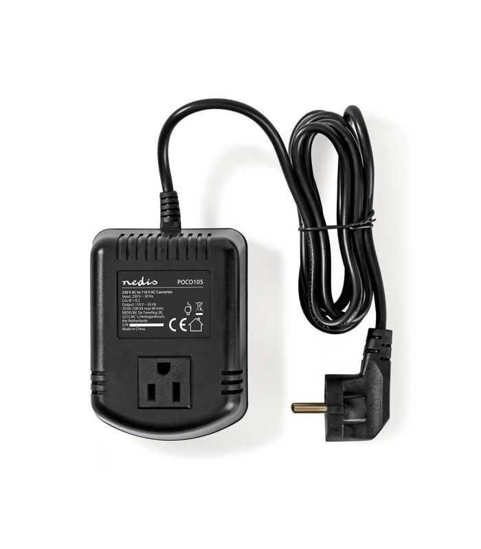 Convertor de tensiune 230V-110V 100W iesire USA Nedis POCO105