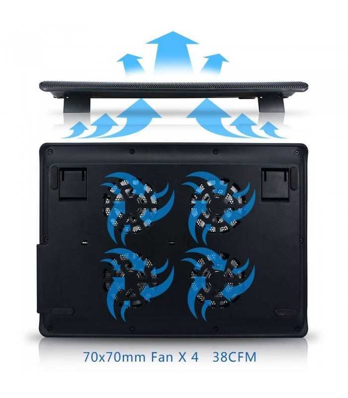 cooler pad laptop l112a smart fox joa 350x250x20mm 38cfm 21dba 022a 2