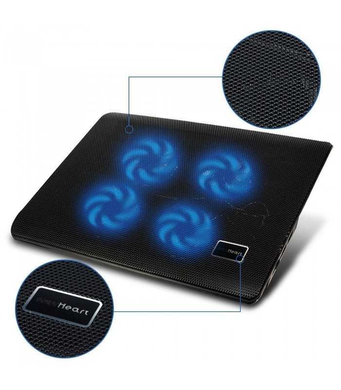 cooler pad laptop l112a smart fox joa 350x250x20mm 38cfm 21dba 022a 4
