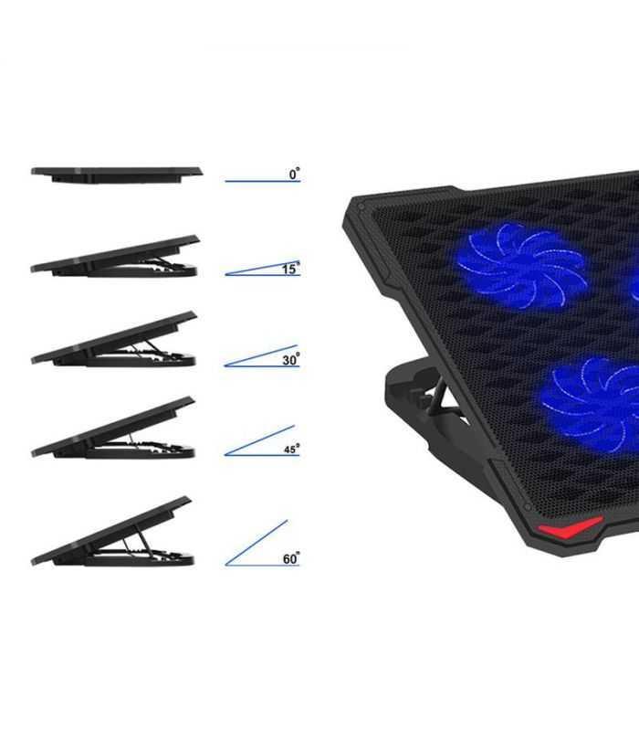Cooling Pad Laptop 5 Ventilatoare 2x Usb Platinet