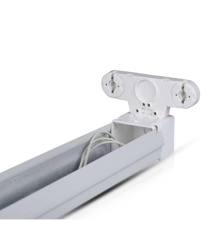 Corp Iluminat Pentru Tuburi T8 2x 120cm Ip20 V Tac Sku 6055