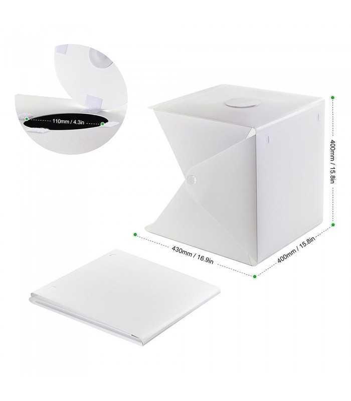 cort foto iluminat cu banda led alba 1