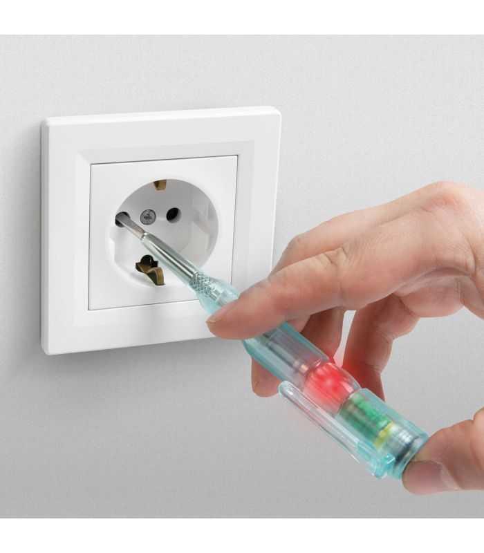 Creion De Faza Cu Functie Fara Contact Cu Led Rosu 70 250vac Alimentat Cu Baterie Maxwell