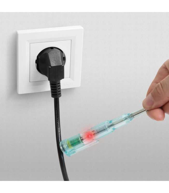 Creion De Faza Cu Functie Fara Contact Cu Led Rosu 70 250vac Alimentat Cu Baterie Maxwell