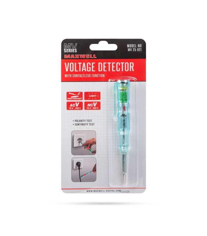 Creion De Faza Cu Functie Fara Contact Cu Led Rosu 70 250vac Alimentat Cu Baterie Maxwell